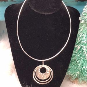 Silpada Full Circle Pendant Omega Chain 925 N1329